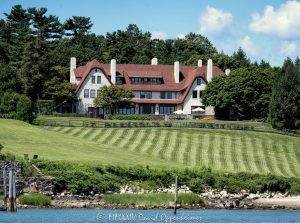 Lance Bakrow's House, The Pryory, a Belle Haven Waterfront Estate at 130 Field Point Circle, Greenwich, Connecticut