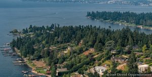 Evergreen Point Aerial in Medina, Washington