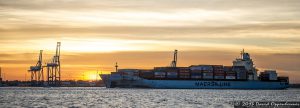 Maersk Line Container Ship in Charleston Harbor