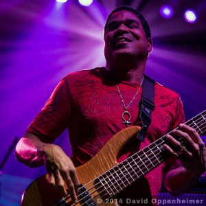 bassist oteil burbridge performing at warren haynes christmas jam 2013 in asheville nc