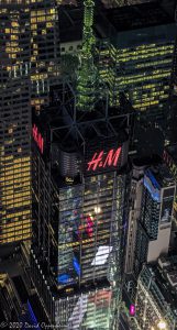 4 Times Square Building in New York City Aerial View - One Five One