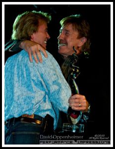 Chuck Norris & Aaron Norris at Actionfest Film Festival Awards Ceremony w. Lifetime Achievement Award on April 18, 2010 at The Orange Peel in Ashveille, North Carolina.