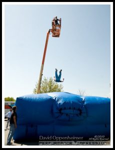 Rocketman Jet Pack flight by Howard Kinnie Gibson at Actionfest Film Festival Stunt Show at Carolina Cinemas