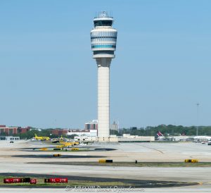 Air traffic Control Tower at Hartsfield-Jackson Atlanta International Airport 