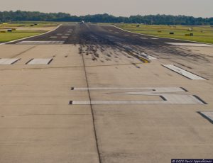 Runway at Charlotte Douglas International Airport