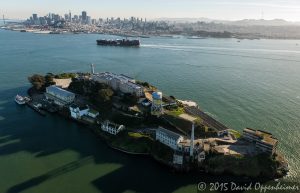 Alcatraz Island Federal Penitentiary Aerial