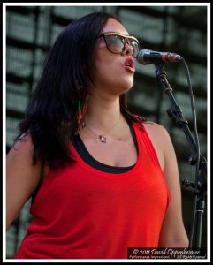 Alecia Chakour with Warren Haynes Band at Bonnaroo