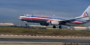 American Airlines Jet Landing