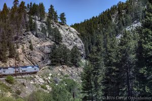 Amtrak in Rocky Mountains of Colorado