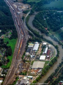 Asheville River Arts District Aerial View