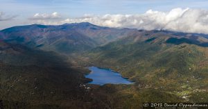 Burnett Reservoir and the Asheville Watershed in the Blue Ridge Mountains