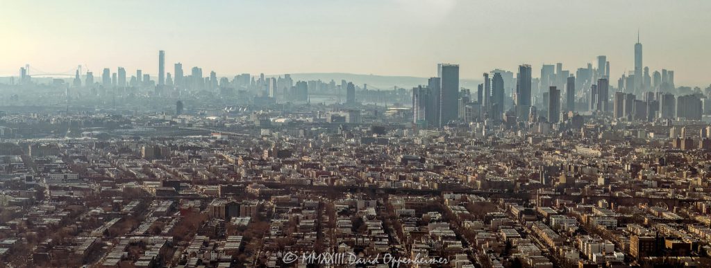 Astoria, Queens Neighborhood in New York City Aerial View