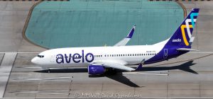 Avelo Airlines Boeing 737 NG Max N803XT at Hartsfield-Jackson Atlanta International Airport Aerial View