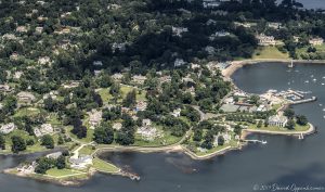 Belle Haven in Greenwich Connecticut Aerial