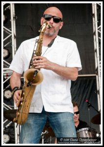 Ben Ellman with Galactic at Bonnaroo