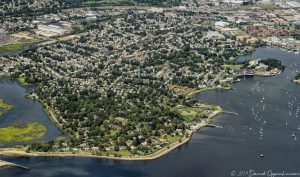 Black Rock in Bridgeport Connecticut Aerial