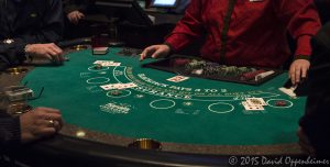 Blackjack Table at Harrah's Cherokee Casino Resort and Hotel