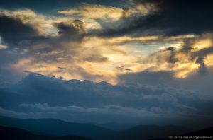 Sunset on the Blue Ridge Mountains