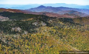 Blue Ridge Parkway Fall Colors Aerial