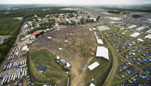 Bonnaroo Music Festival Aerial View