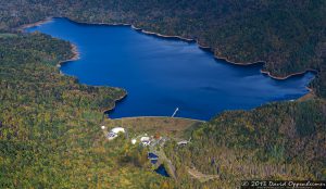 Burnett Reservoir and the Asheville Watershed in the Blue Ridge Mountains