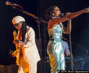 Nile Rodgers and Cherie Mitchell with Chic