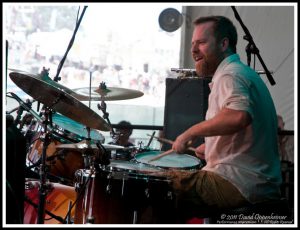 Carey Harmon with Railroad Earth at Bonnaroo 2011