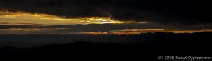 Aerial Sunset in Cashiers, North Carolina