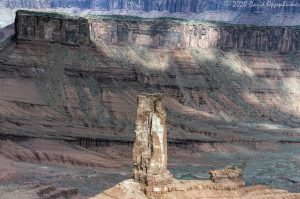 Castleton Tower in Castle Valley Utah Aerial