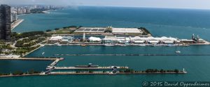 Chicago Navy Pier Aerial Photo