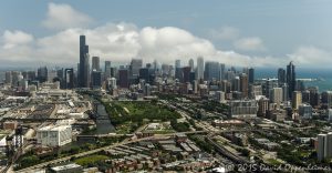 Chicago Skyline Aerial Photo