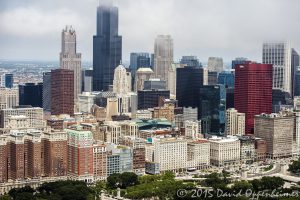 Chicago Skyline Aerial Photo