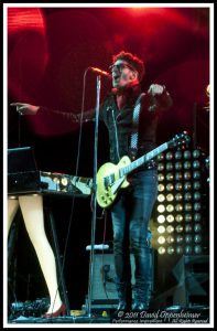 David Macklovitch (Dave 1) with Chromeo at Moogfest