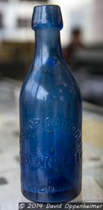 John Ryan Colbalt Blue Excelsior Sodaworks Soda Bottle