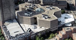 Copley Place Mall in Boston Aerial