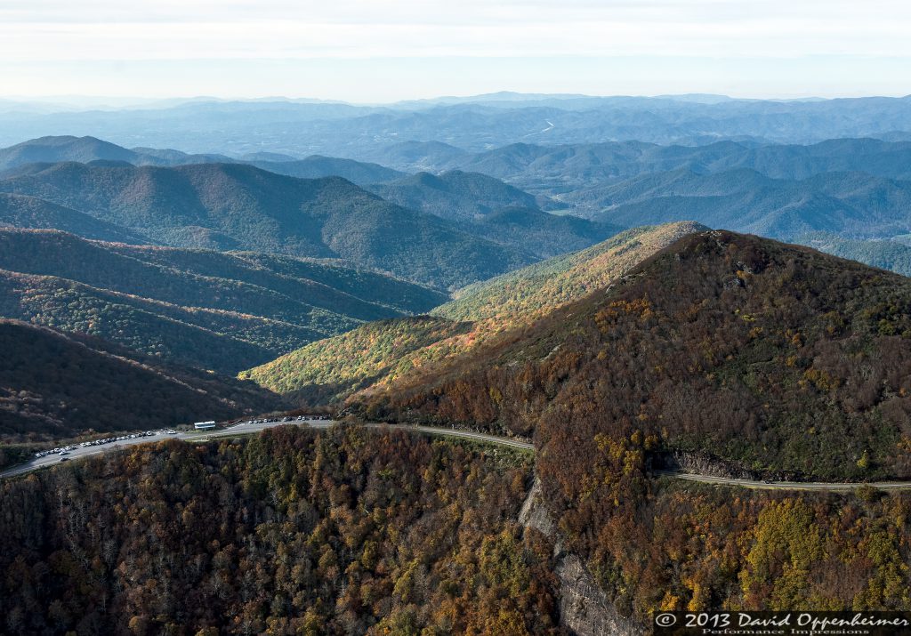 Craggy Gardens Visitor Center and Craggy Pinnacle along the Blue Ridge Parkway