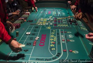 Craps Table at Harrah's Cherokee Casino Resort and Hotel