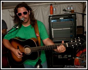 Dave Bruzza with Greensky Bluegrass at Bonnaroo Music Festival