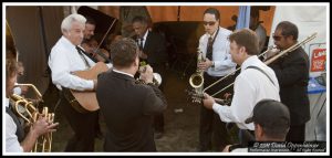 The Del McCoury Band and the Preservation Hall Jazz Band Backstage at Bonnaroo