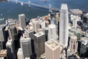 San Francisco Financial District Commercial Real Estate Aerial Photo