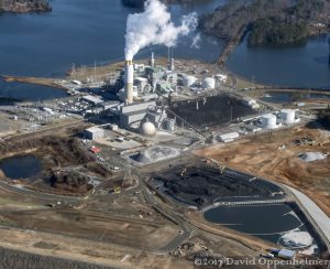 Duke Energy - Progress Energy Coal Burning Power Plant at Lake Julian