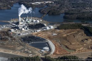 Duke Energy - Progress Energy Coal Burning Power Plant at Lake Julian