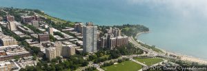 East Hyde Park in Chicago Skyline Aerial Photo