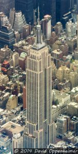 Empire State Building in NYC Aerial Photo