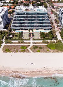 FENDI Chateau Residences Surfside Beach Aerial