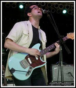 Judah Dadone with Freelance Whales at Bonnaroo Music Festival