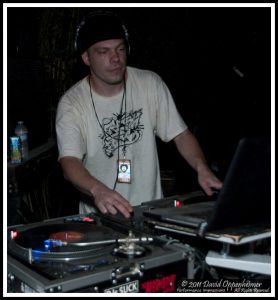 DJ Brett Rock with Fresh Trix Breakdancing at Bonnaroo Music Festival