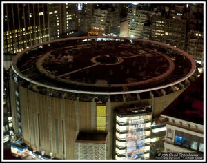 Madison Square Garden Aerial View at Night