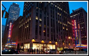 Radio City Music Hall in Rockefeller Center in New York City on Furthur Tour on 3-25-2011