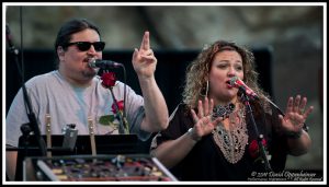 Jeff Pehrson and Sunshine Becker with Furthur at Red Rocks Amphitheatre